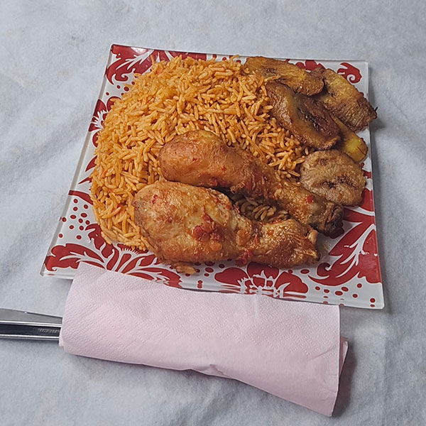 Jollof Rice with Chicken