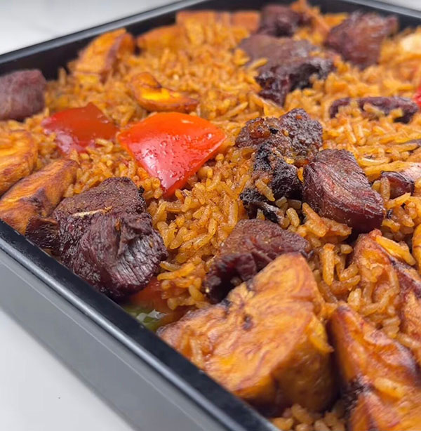 Caribbean ingredients and plating